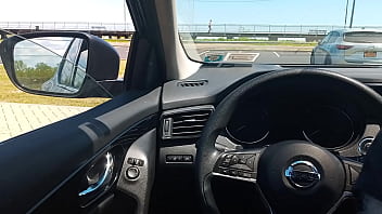 Preview 1 of Bbw Has Gn - Sucking Dick in Beach Parking Lot