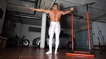 Preview 1 of Bangladesh Model Proba Sex Video - muscle man gets hard in ballet tights