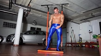 Preview 4 of Bangladesh Model Proba Sex Video - muscle man gets hard in ballet tights