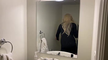 Preview 2 of 2 Men Playing With Boobs - Hot Blonde Crossdresser Teases