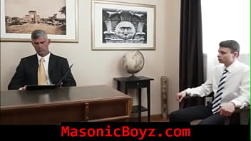 Preview 1 of Xxx India Blue Film Xxx - Tiny Boy Stripped Down and barebacked on the desk- MasonicBoyz.com