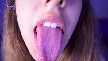 Preview 3 of Savudiya Arban - Long tongue- spit,  licking and sucking my fingers