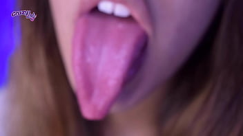 Preview 4 of Savudiya Arban - Long tongue- spit,  licking and sucking my fingers