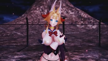 Preview 2 of Sunnyleonexxxx Com - 【MMD Nude】Chocolate Cream ft.Inaribara (by WhiteFlame REL)