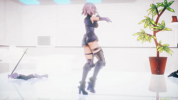 Preview 2 of Republica Dominicana Cuero - 【MMD Fate Grand Order】Conqueror マシュ (by nop)
