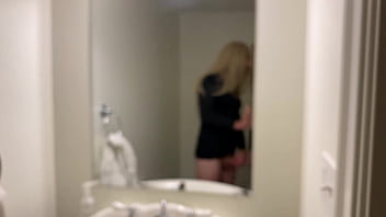 Preview 1 of M Mak Nikalna - Blonde Crossdresser Jerking Off