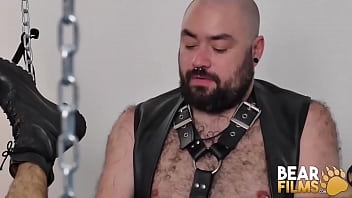 Preview 1 of Creampie Persian - BEARFILMS Wild BDSM Bareback With Bear Silian And Tom Fox