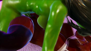 Preview 3 of Publicagen Mom - Futa - X Men - Storm gets creampied by She Hulk - 3D Porn