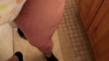 Preview 1 of Son Disturb Mom When Sleep - Wetting pampers diaper