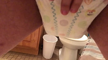 Preview 4 of Son Disturb Mom When Sleep - Wetting pampers diaper