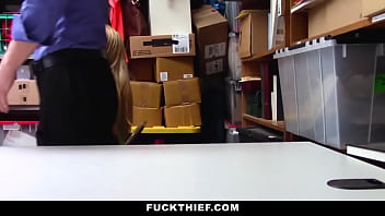 Preview 1 of Small Twerk Pawg Ass Shake - Teen Shoplifter With Tight Pussy Fucked By Mall Cop - Alexa Raye