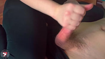 Preview 4 of Indian 18year Girl Fuck - Sensual handjob and titjob after yoga big cock cumshot Lovely Dove