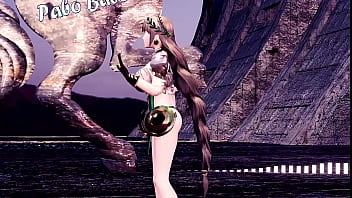 Preview 1 of Group Sex Grandma - [MMD] [ DANCE] FGO - Demeter (デメテル)   Patchwork Staccato [nudity] (by bobopenguin)