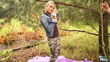 Preview 1 of Indians Ex - Long haired blonde Lucie get hard cock public