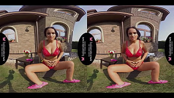 Preview 3 of Teen Petite Porno - Solo cock teaser,  Jenifer Mendez is masturbating,  in VR