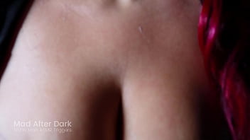 Preview 4 of Linda 42 Year Old Latina Mompov - ASMR ~ Sensual Tits Massage with Oil &amp_ Lotion