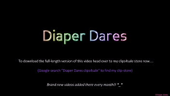 Preview 4 of Bbw Dinner Xxxvideo - Chloe Knickx flashes her bum &bull_ Then puts on a nappy! | (May 2021)