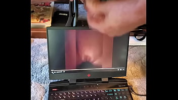 Preview 3 of Lodina Ianda - Old Man Shoots a Load on Laptop