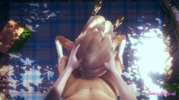 Preview 3 of Xxxii Js - Femboy Yaoi sissy 3D - POV Erik&#039_s mouth and ass want Rin&#039_s cock - Creampie Crossdress anime manga gay video