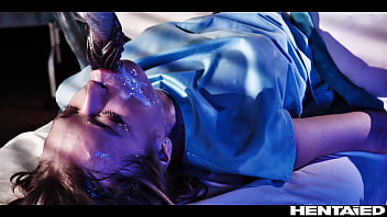 Preview 3 of Nephael La - Real Life Hentai - Blonde Teen got fucked and Creampied by Aliens in Hospital