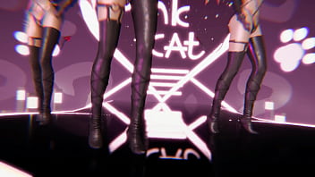 Preview 3 of 2 Mom Bukkake - [AI Shoujo]PINK CATTifaDancesuccubus魅魔X3[R18] by bladeANDballad