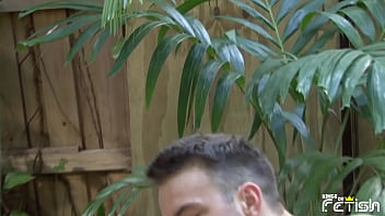 Preview 4 of New Item Sex - Handsome dude sucks with passion his boyfriend big cock and swallows cum outdoor