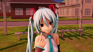 Preview 3 of Maesra Xxx - Hatsune Miku hypnotized Rin into an obedient slut - By [co-mt]