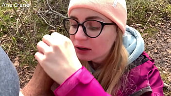Preview 4 of Wwwxxxocm 2018 - Sensual Blowjob in the Forest with Cum in Mouth