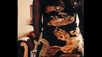 Preview 3 of Ashley Emma Perv Cam Porn - crossdresser dancing in black dress