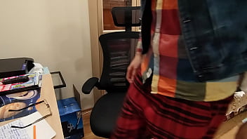 Preview 1 of Samonta Rone - Wanking on an office chair
