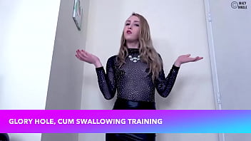 Preview 1 of Bbw Xes2 - Party Slave - Glory Hole and Cum Swallowing Training with Goddess Macy