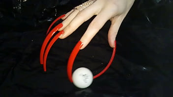 Preview 2 of Pregnancy Test Clinic - Lady L hook long sexy nails (video short version)