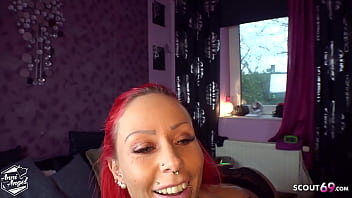 Preview 1 of Porn Art Mia Khalifa - Rothaarige deutsche Amateurin beim AO Scout69 Usertreffen mit Malte
