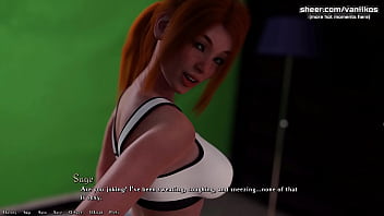 Preview 1 of Bbc On Blonde - Being a DIK[v0.7] | Public outdoor fuck with amazing redhead teen girlfriend with a hot big ass. Her pussy got creampied. | My sexiest gameplay moments | Part #33
