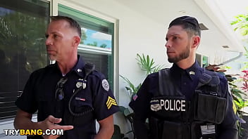 Preview 1 of Xxxcx Hh - BANGBROS - Police Officers Filthy Rich &amp_ Tyler Steel Serving And Protecting Teen Honey Hayes
