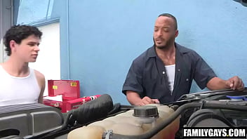 Preview 1 of Hd Anal Fucket - Gay step uncle fucked him bareback - interracial taboo gay sex