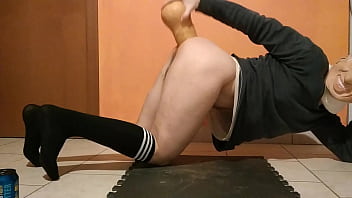 Preview 4 of X Locked - Really huge pumpkin with a cock shaped that can only be inserted in my ass