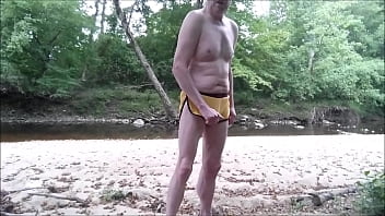 Preview 1 of My Husband Scolds Me - Caught Jacking By A Creak Summer 2017