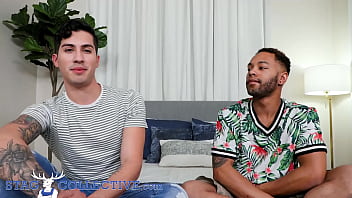 Preview 1 of Ndai Sex Vibo - StagCollective - Ebony Pharaoh Beckham Flip Fucks With Kian Kane
