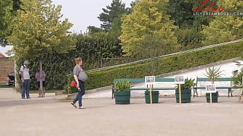 Preview 2 of Sex With Desi Lady - saggy tits no bra in public