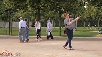 Preview 3 of Sex With Desi Lady - saggy tits no bra in public