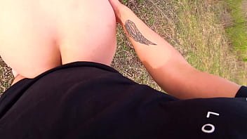 Preview 4 of Sex Mass Effect Synthesis - public sex of a photographer with a model on the river bank