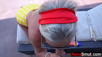 Preview 4 of Obad Kal - Hot blonde step grandma is great at sucking cock