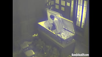 Preview 2 of Erhteawnp - Crazy Couple Fucking in Empty Coffin