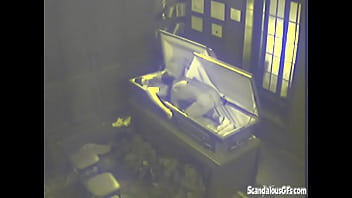Preview 3 of Erhteawnp - Crazy Couple Fucking in Empty Coffin