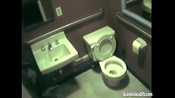 Preview 1 of Di Siksa Police - Fucking in the Public Restroom