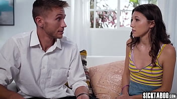 Preview 2 of Khloe Kardashan - Naive teen Maya Woulfe fucked by a dirty stepbro after hardcore cock sucking
