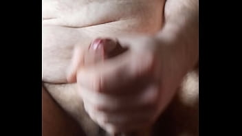 Preview 4 of Mulus Sexsi - Uncut hairy bear strokes thick cock and sprays cum