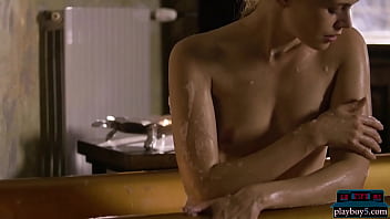 Preview 4 of Call Girl Housewives - Czech teen beauty babe Sophie Limma strips naked for Playboy