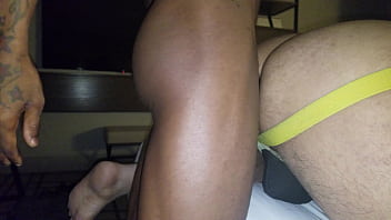 Preview 1 of Umbrella Sex Porn - Hung top fucks Latin bottom in hotel